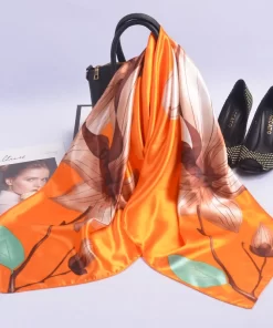 180x90cm Fashion Embroidery High quality Long Silk Scarf WJ-986103