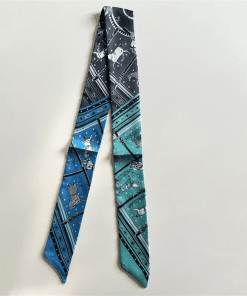 120x8cm Bag Prints Handbag Ribbon Scarf Neck Bow WJ-987035