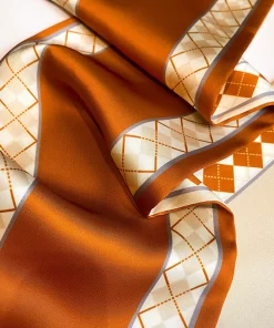 90x90cm Fashion Alphabets High quality Silk Scarf WJ-986068