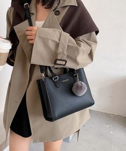 Classical High Quality White Real Leather Handbag with Strap BB-921828