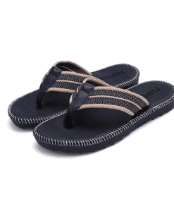 New High Quality Real Leather 2.5cm Heel Slippers LX-872365