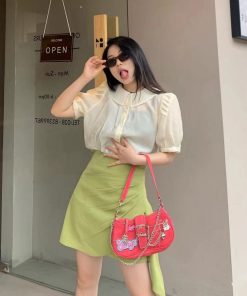 2 Color Fashion 22x15cm Mesh HandBag BB-921861