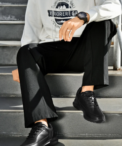 Top Quality 3cm Platform Grain Leather Casual Shoes LX-872499