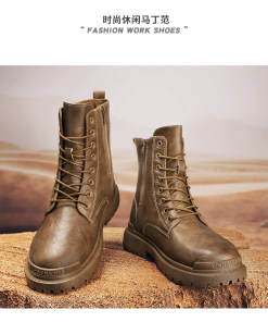 Vintage Top Quality 3cm Platform Real Leather Casual Shoes LX-872481