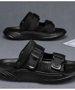 High Quality Real Leather 8.5cm Heels Sandals LX-872441