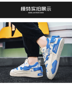 Vintage Top Quality Embossed leather 3cm Platform Casual Shoes LX-872546