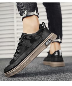 Top Quality Real leather 3cm Platform Casual Shoes LX-872553