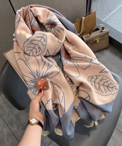6 Color 180x45cm Top Quality Cashmere Knitted Scarf WJ-985321