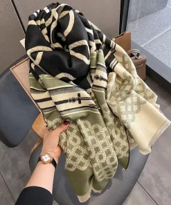 6 Color 180x65cm Top Quality Cashmere Knitted Scarf WJ-985324
