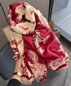 5 Color 195x65cm Top Quality Cashmere Scarf WJ-985362