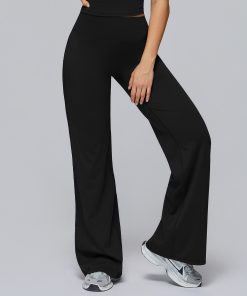 Pleated leather pants WKZ-93624