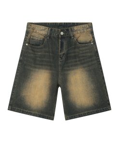 Gray Checkered Shorts WKZ-93617