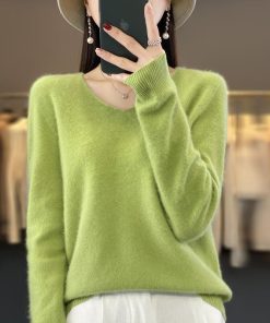 Colorful letter cardigan sweater MY-93230