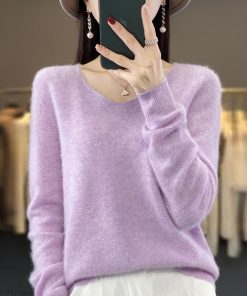 Lettering short-sleeved sweater MY-93218